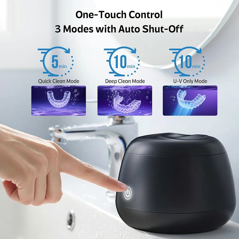 Dental Guard Night - New Ultrasonic Retainer Cleaner Machine 48kHz