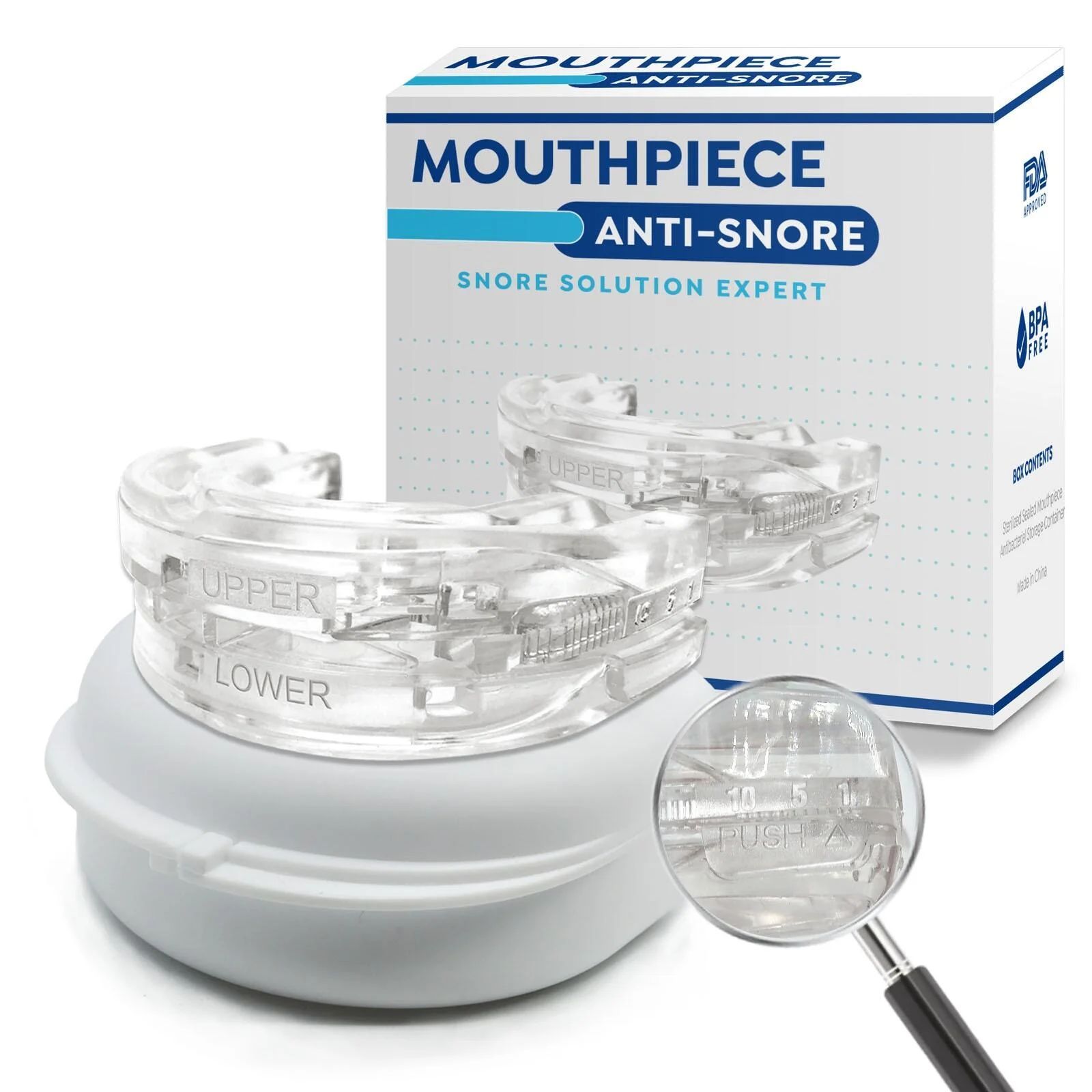 Dental Guard Night - Adjustable Anti-Snoring Mouth Guard Mouthpiece Bruxism