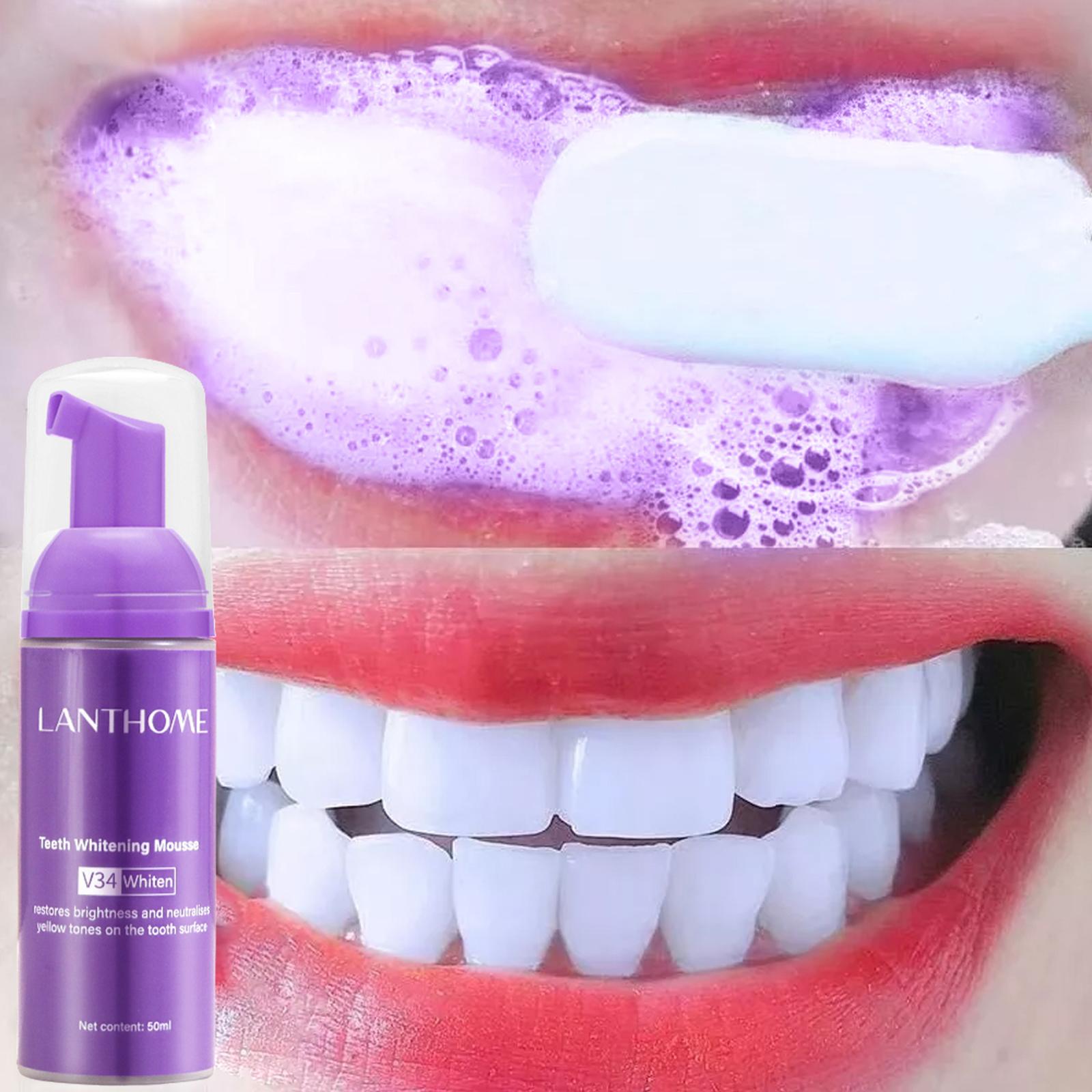 V34 Mousse Teeth Cleaning Toot - Teeth Whitening Crest recension och pris