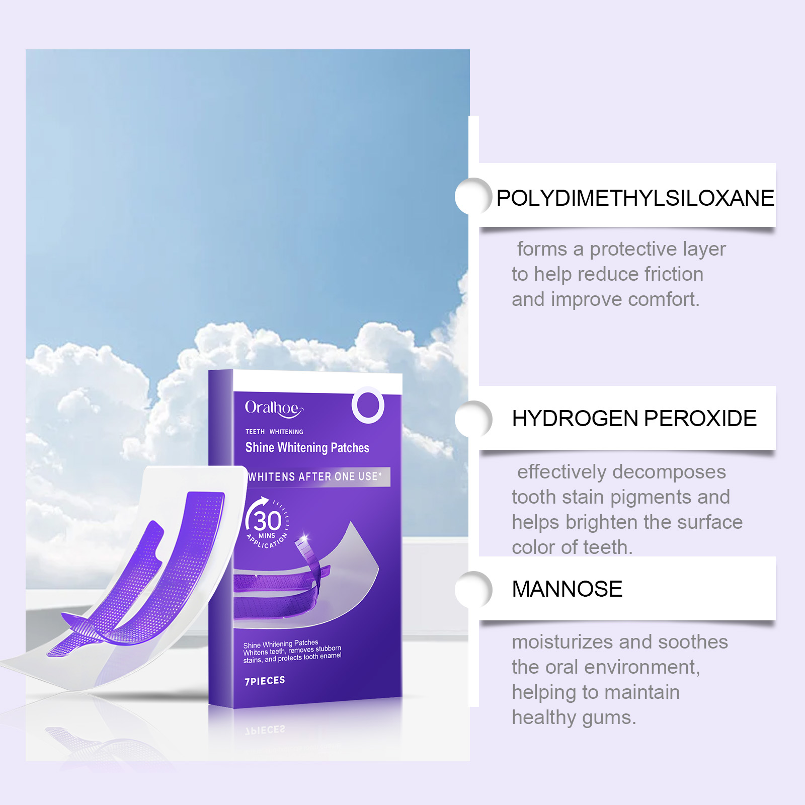 ORALHOE 7PCS/Box Teeth Whiteni - Teeth Whitening Quick Results recension och pris