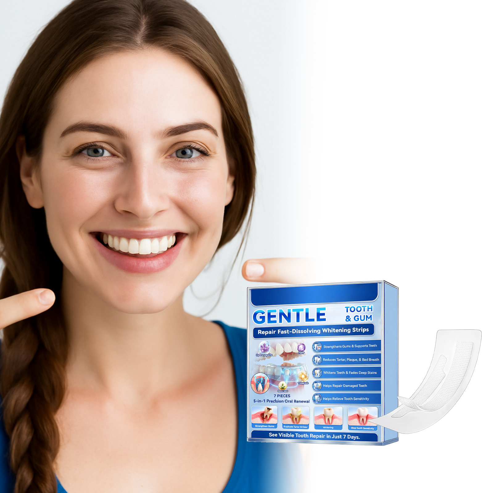Teeth Whitening Strips Fast Re - Teeth Whitening Strips recension och pris