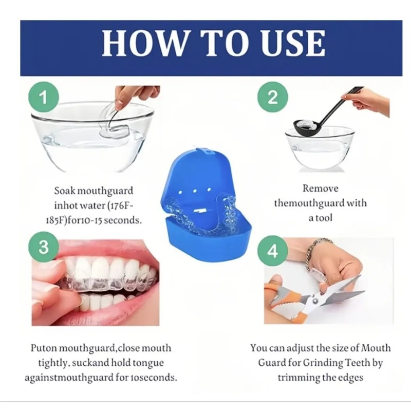 4pcs/Box Mouth Guards for Clen - Dental Guard Night recension och pris