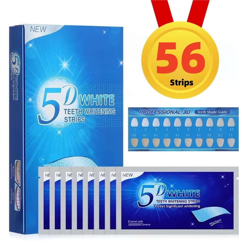 5D Teeth Whitening Strips 56 S - Teeth Whitening Crest recension och pris