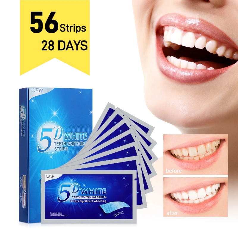 5D Teeth Whitening Strips 56 S - Teeth Whitening Crest recension och pris