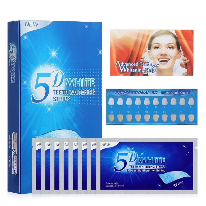 5D Teeth Whitening Strips 56 S - Teeth Whitening Crest recension och pris