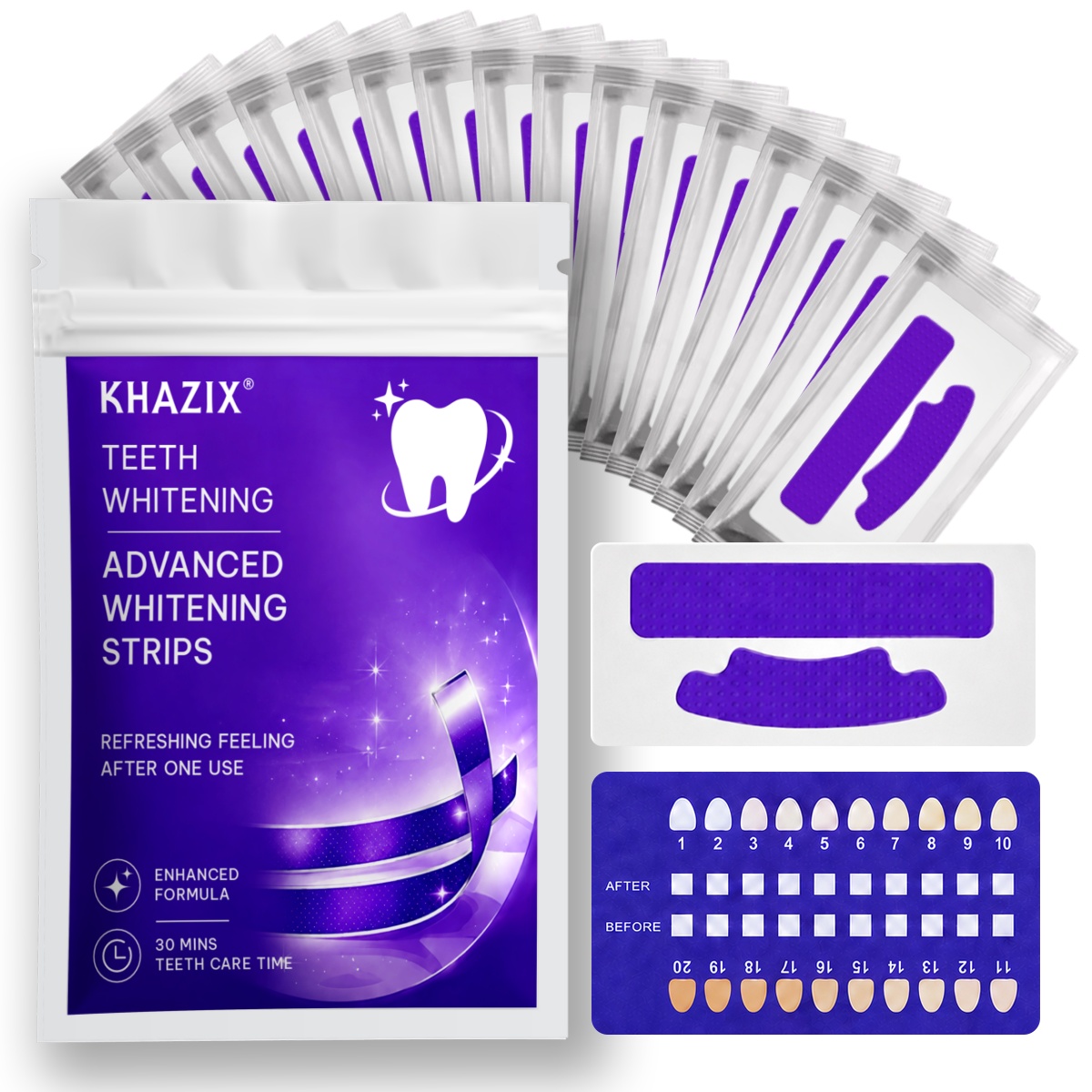 1/7 Pairs Teeth Whitening Stri - Teeth Whitening Strips Permanent recension och pris