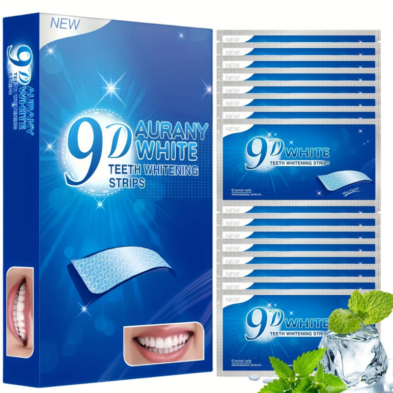 21 Pairs of 9D Aurany White Te - Teeth Whitening Strips Permanent recension och pris