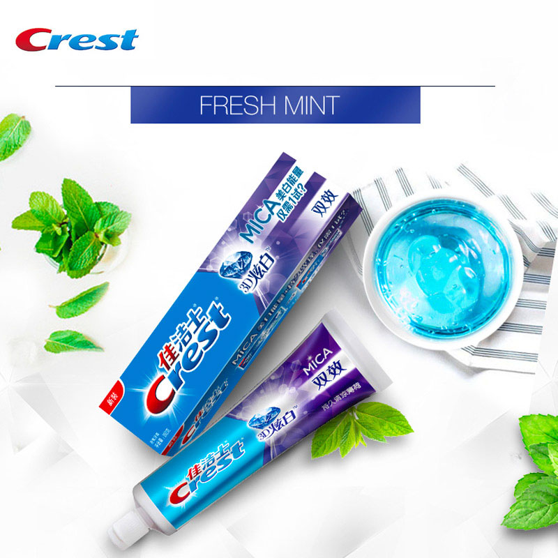 Crest 3D MICA Toothpaste Fluor - Teeth Whitening Crest recension och pris