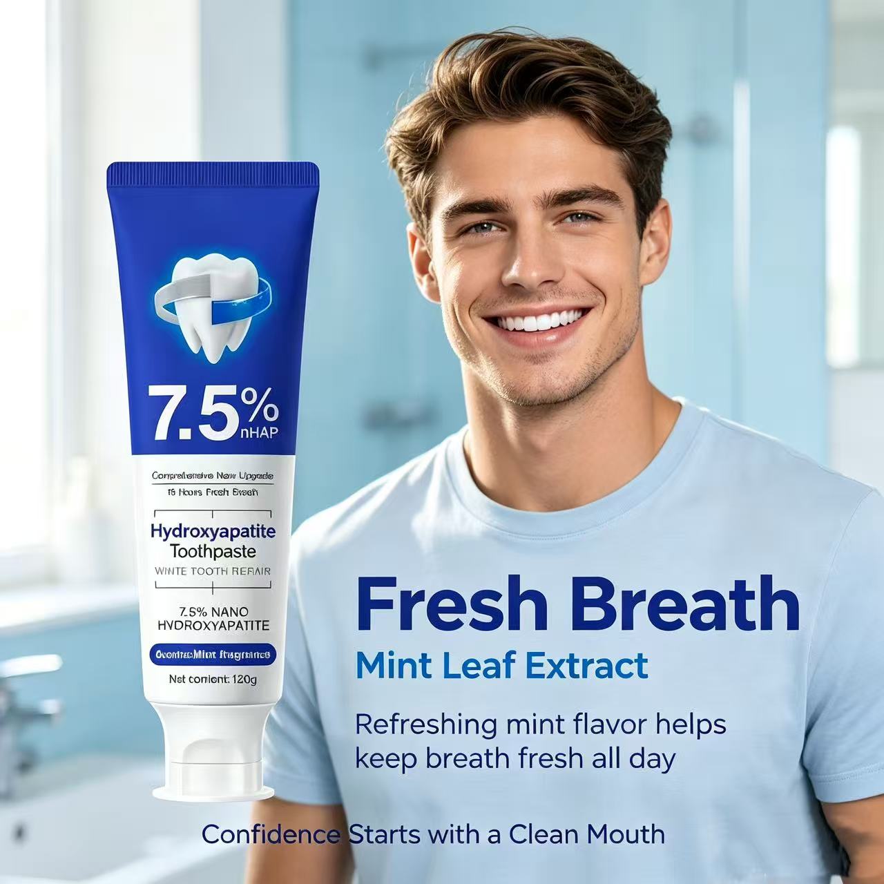 7.5%Nano Hydroxyapatite Toothp - Teeth Whitening Toothpaste recension och pris