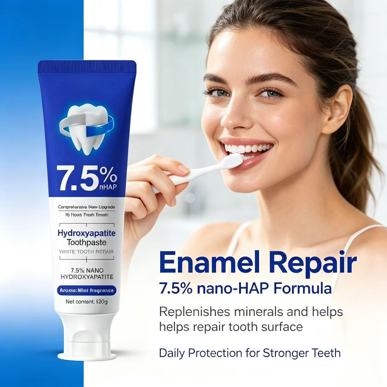 7.5%Nano Hydroxyapatite Toothp - Teeth Whitening Toothpaste recension och pris