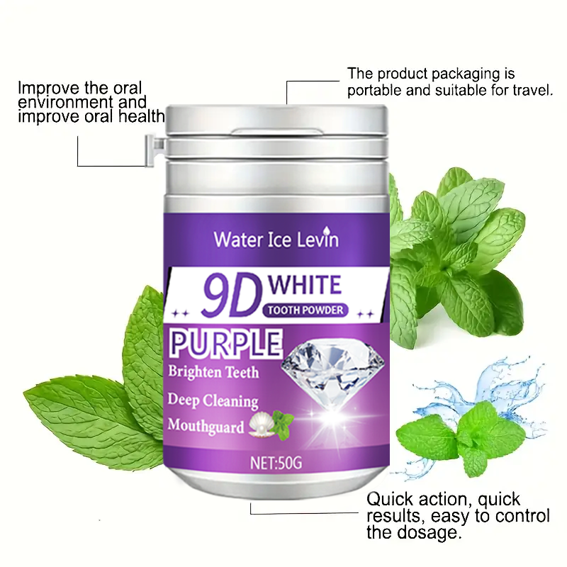 9D White Tooth Powder Brighten - Teeth Whitening Quick Results recension och pris