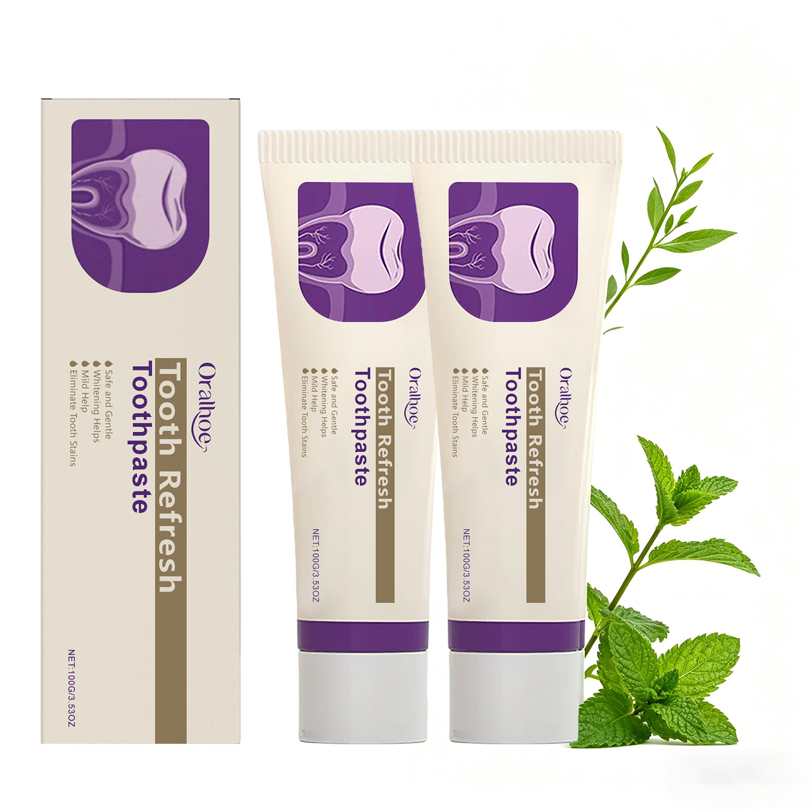 Tooth Refresh Whitening Minty  - Teeth Whitening Toothpaste recension och pris