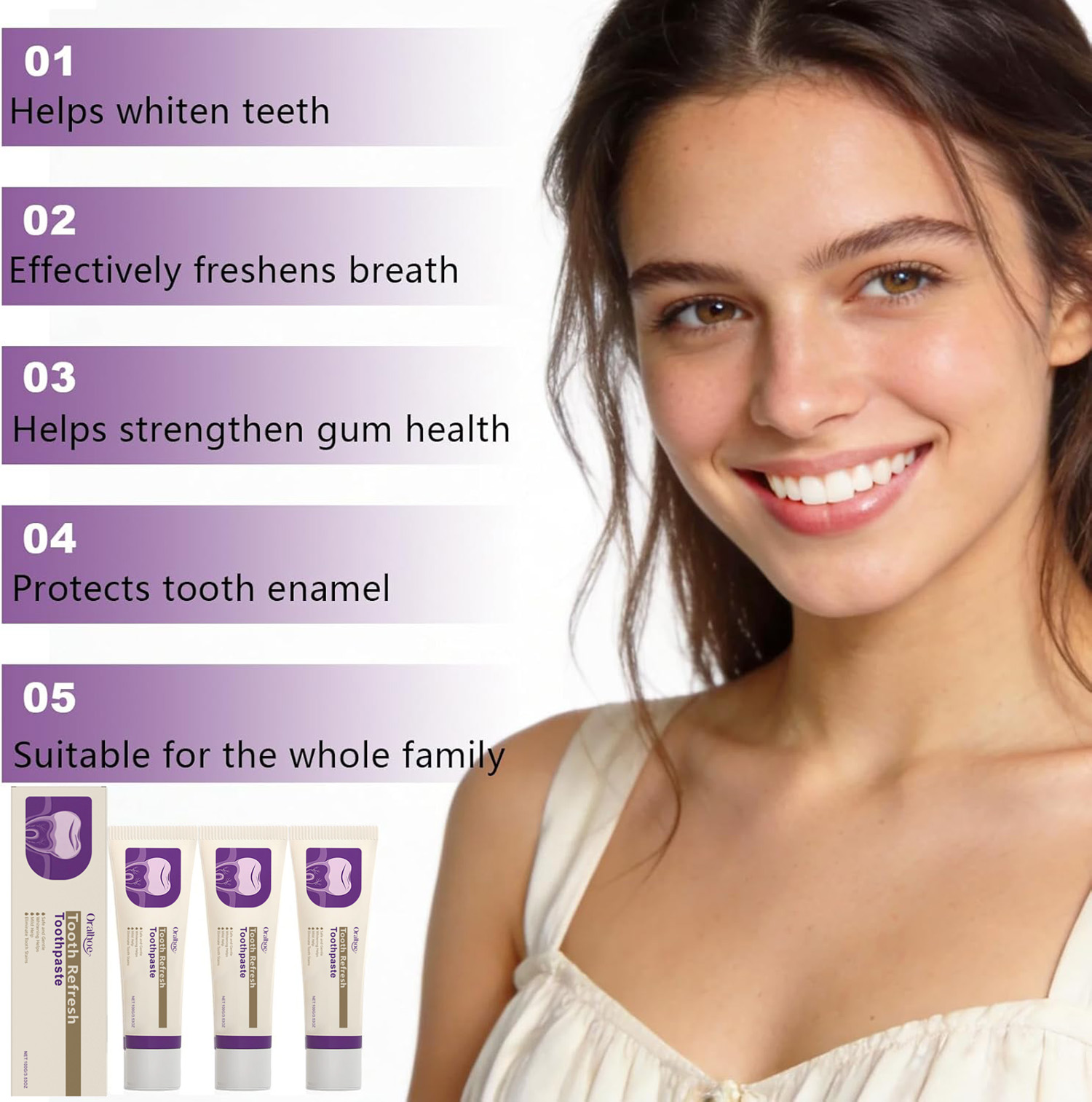 Tooth Refresh Whitening Minty  - Teeth Whitening Toothpaste recension och pris