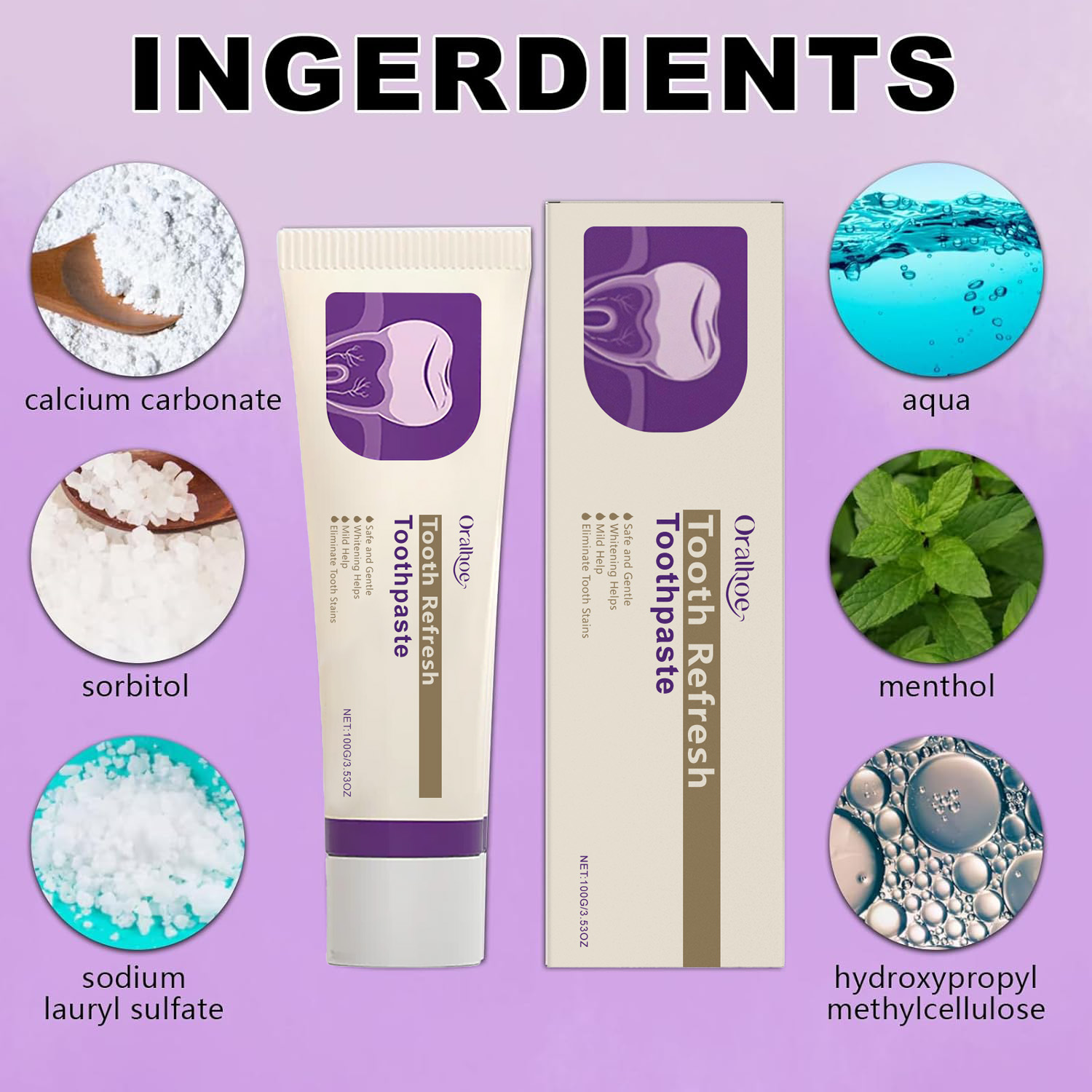 Tooth Refresh Whitening Minty  - Teeth Whitening Toothpaste recension och pris