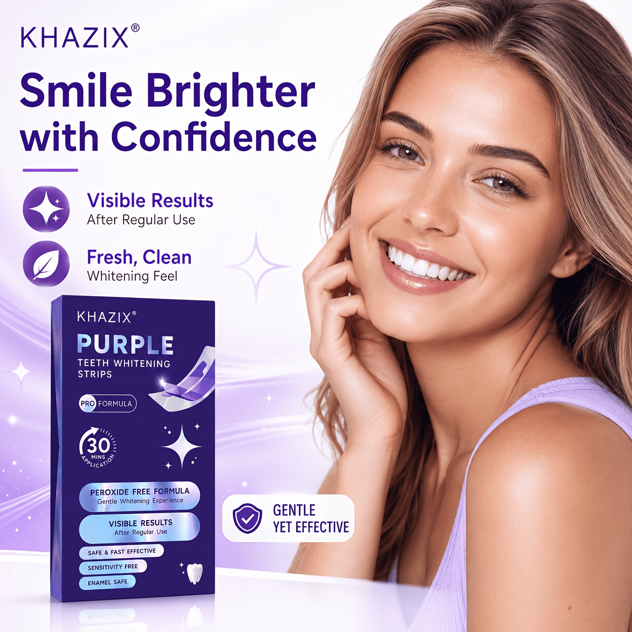 1/10pairs Purple Teeth Whiteni - Teeth Whitening Strips Permanent recension och pris