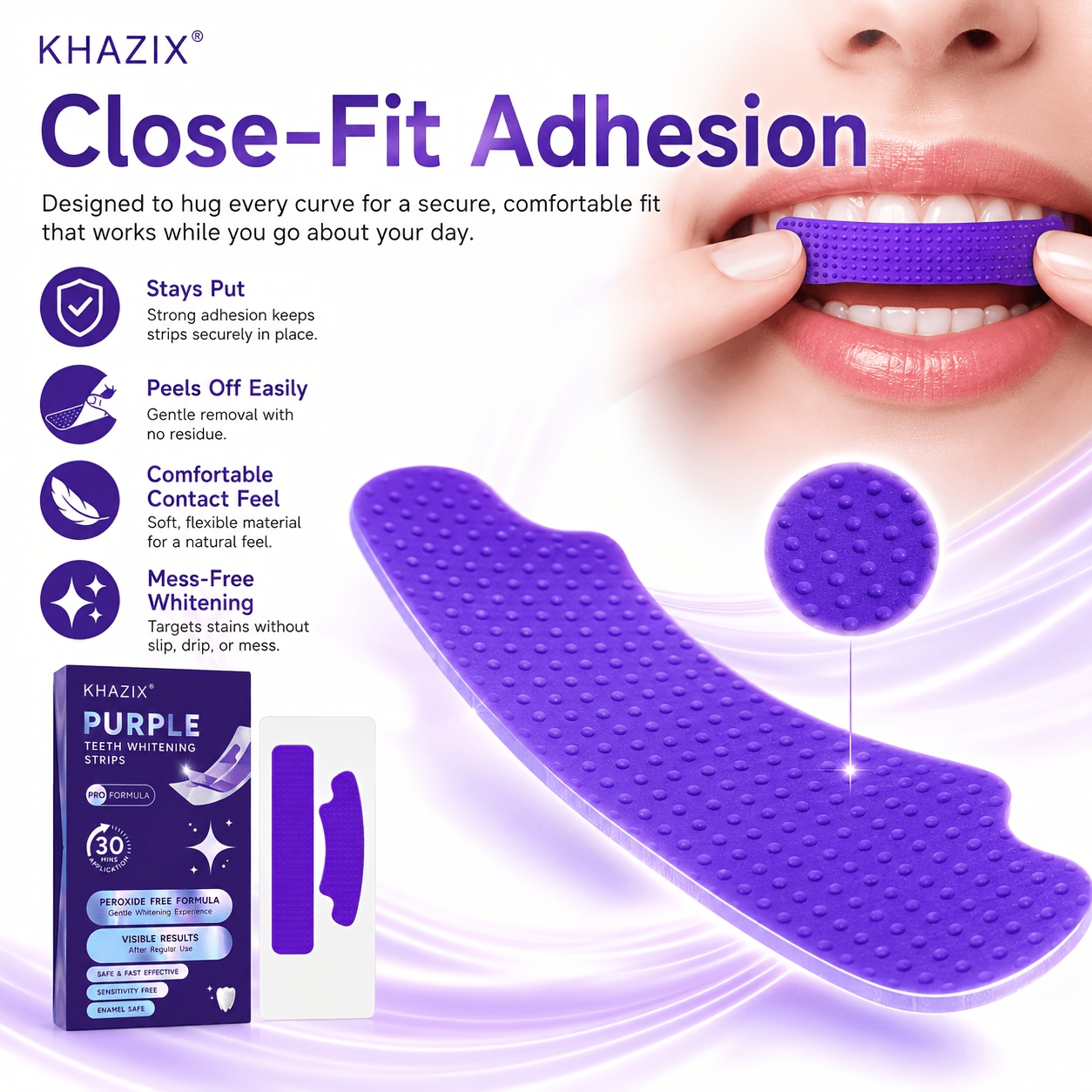 1/10pairs Purple Teeth Whiteni - Teeth Whitening Strips Permanent recension och pris
