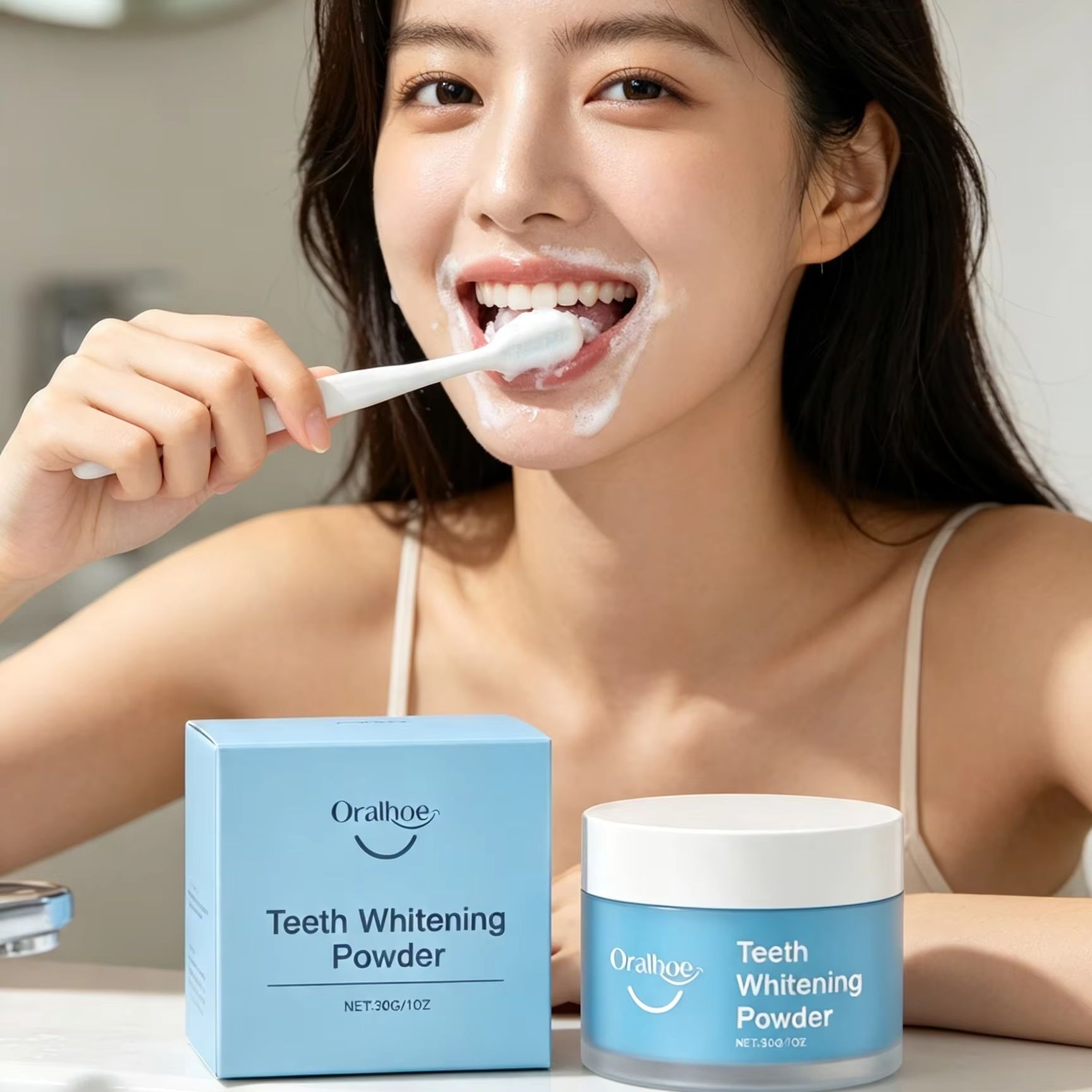 Oralhoe Tooth Powder for Brush - Teeth Whitening Quotes recension och pris