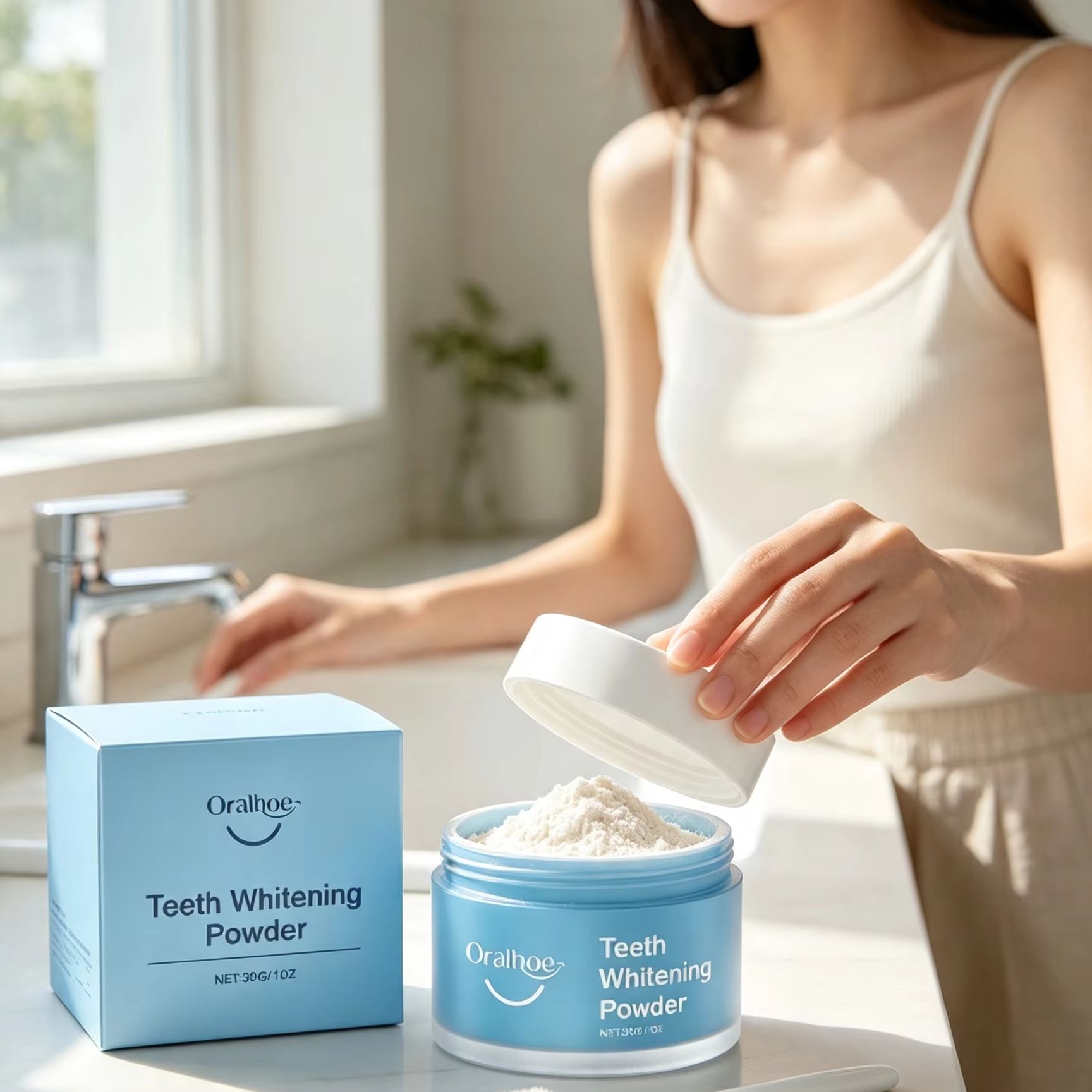Oralhoe Tooth Powder for Brush - Teeth Whitening Quotes recension och pris