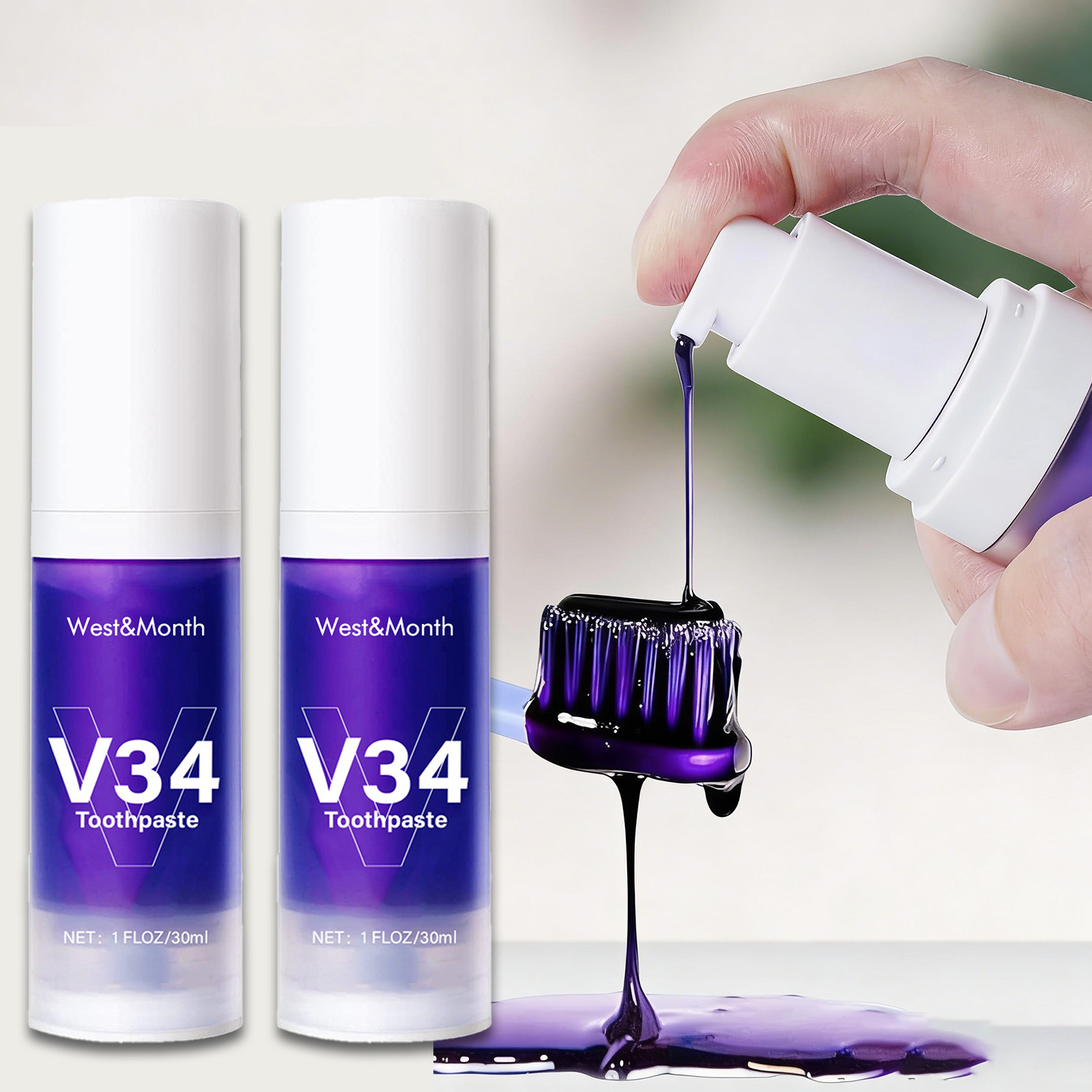 V34 Teeth Whitening Toothpaste - Teeth Whitening Crest recension och pris