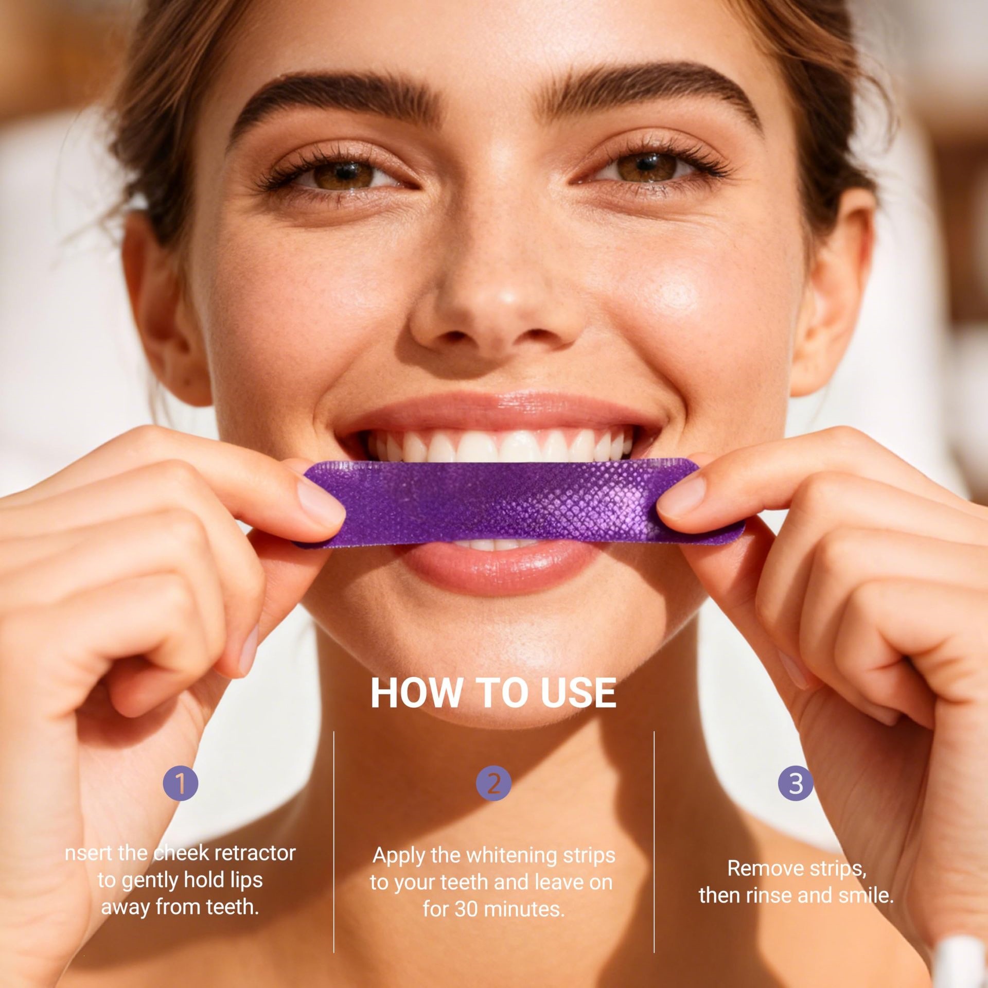 Purple Teeth Whitening Strips  - Teeth Whitening Strips Permanent recension och pris
