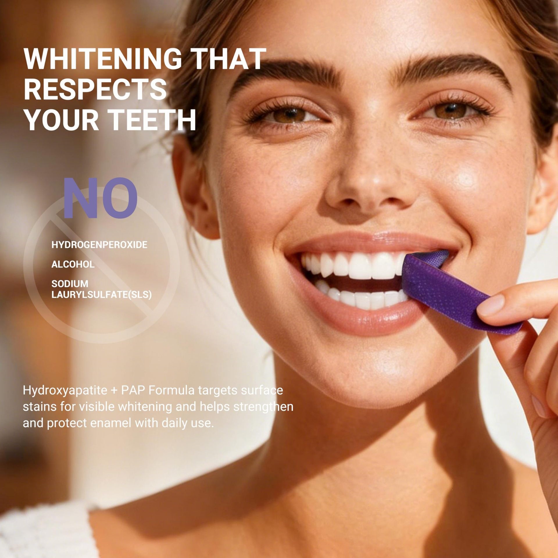 Purple Teeth Whitening Strips  - Teeth Whitening Strips Permanent recension och pris