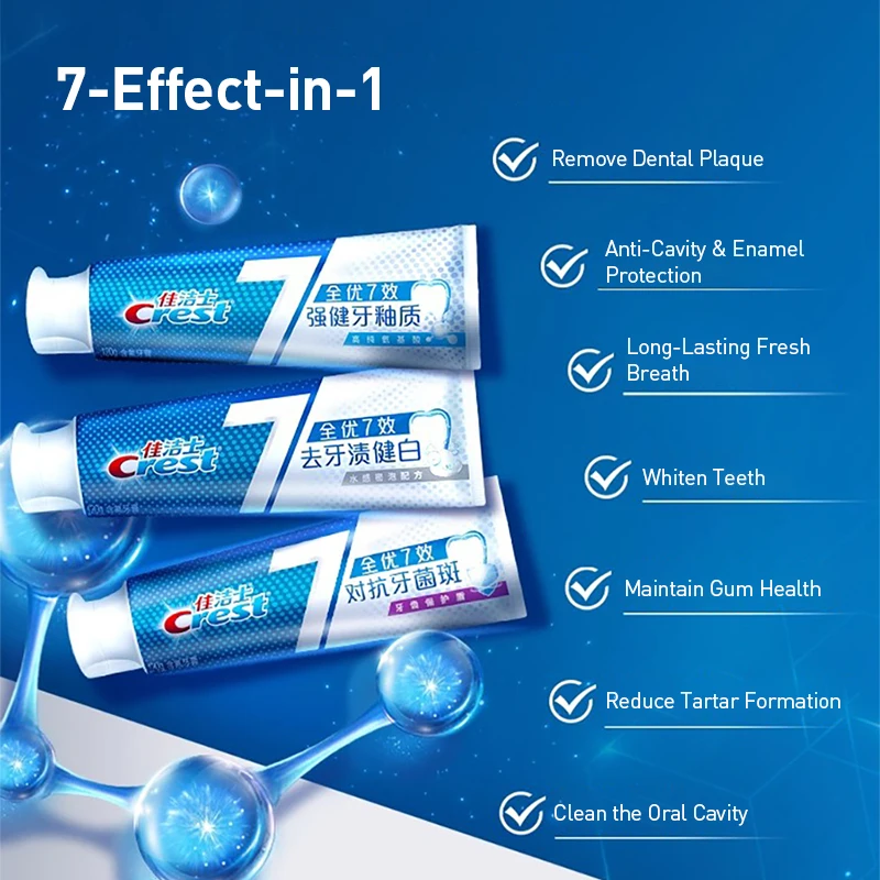 Crest 7 Effects Toothpaste Whi - Teeth Whitening Crest recension och pris