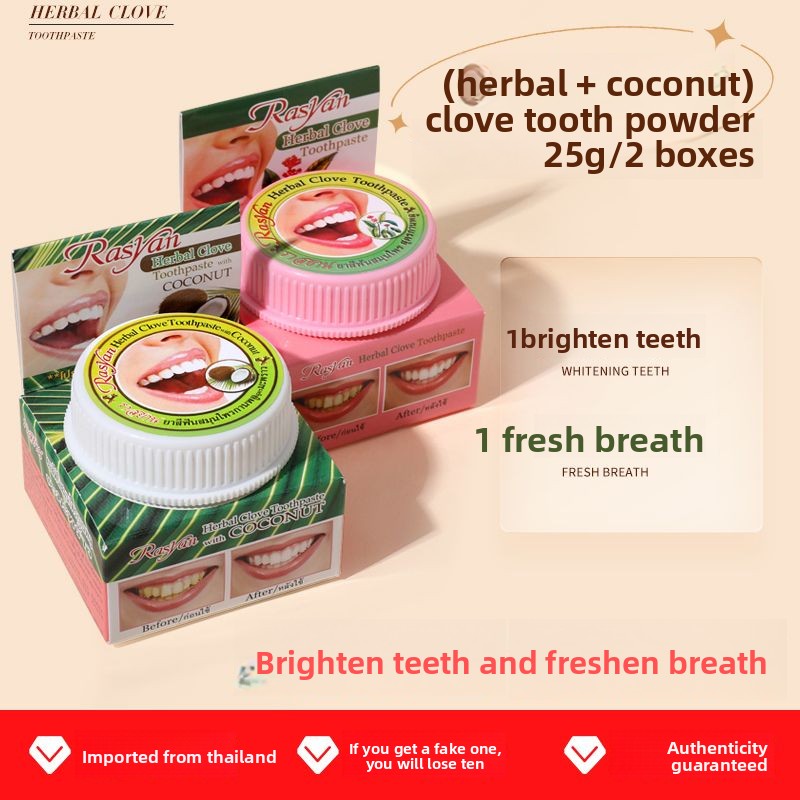 Thai Clove/coconut Tooth Powde - Teeth Whitening Quotes recension och pris