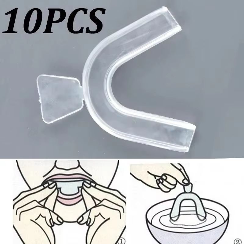 10Pcs Silicone Mouth Guard Tee - Teeth Whitening For Trays recension och pris
