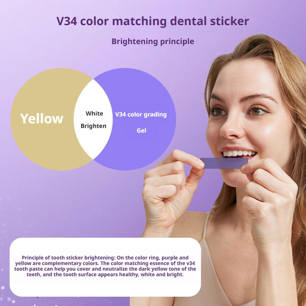 42Pairs V34 Purple Tooth Colou - Teeth Whitening Crest recension och pris